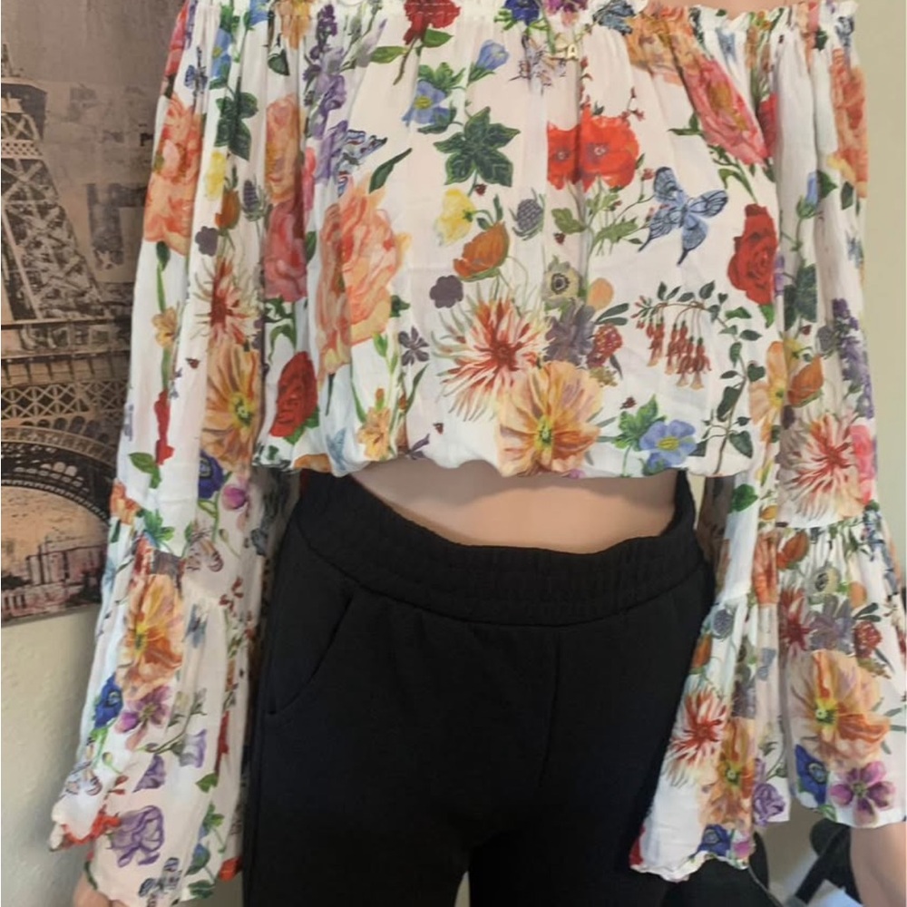 Floral Off-Shoulder Blouse